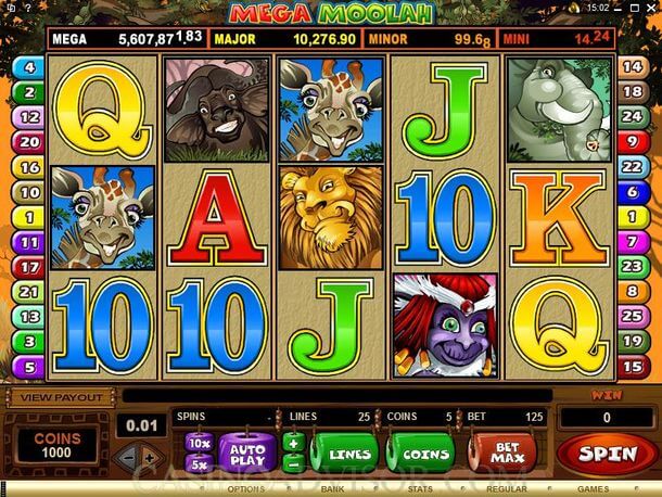 Mega Moolah Jackpot Slot