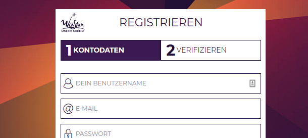 WinStar Casino Registrierung 
