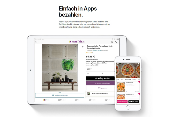 Apple Pay online bezahlen