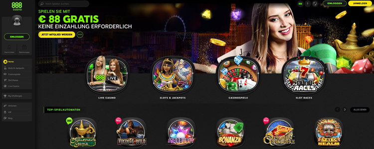 Einzahlungen bei 888 Casino