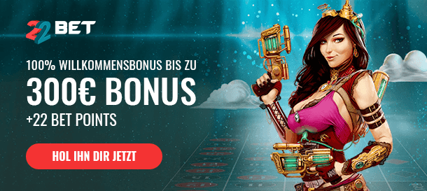 22BET Casino Bonus 