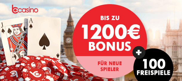 bCasino Bonus für Neukunden 