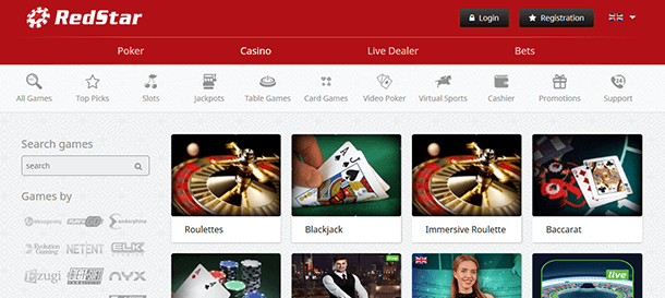 Red Star Casino Live Casino