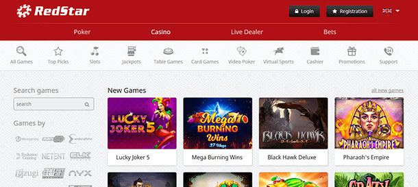 Red Star Casino Spiele 