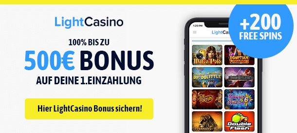 LightCasino Bonus für Neukunden 