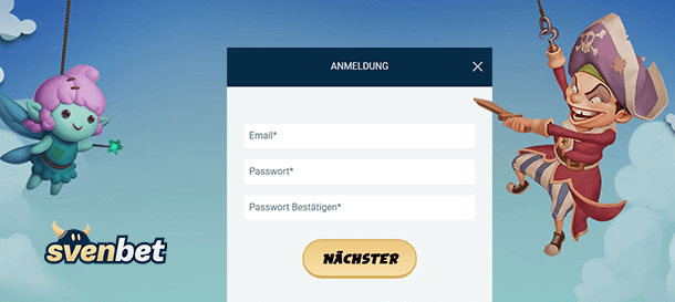 SvenBet Casino Registrierung 