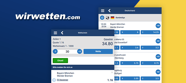 WirWetten App für Sportwetten