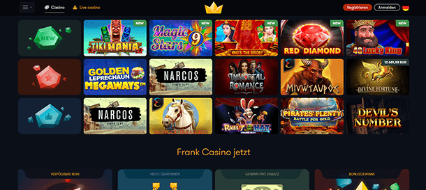 Frank Casino Spiele