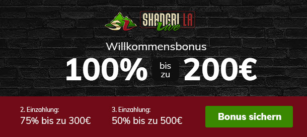 Shangri La Live Casino Bonus