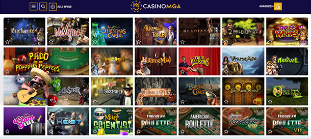 CasinoMGA Spiele