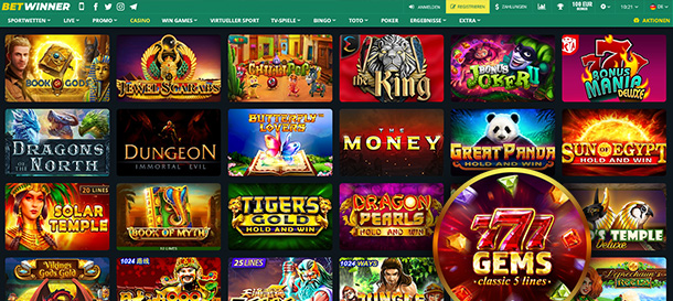 Betwinner Casino Games