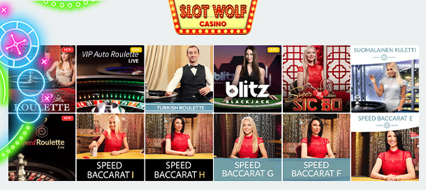 SlotWolf Casino Livecasino