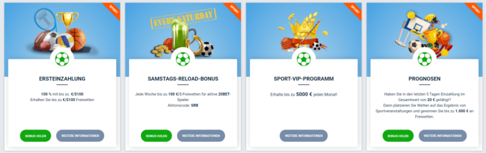 20bet Sports Bonus Code