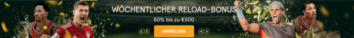 Casinia Reload Bonus