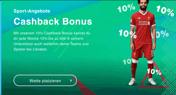 Librabet Cashback Bonus