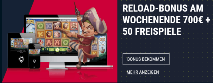 Rabona Casino Reload Bonus