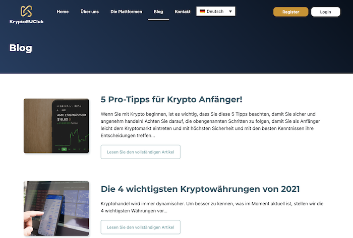 Der hauseigene Blog von KryptoEUClub