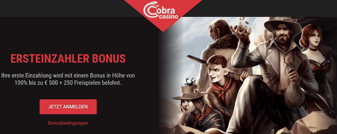 Cobracasino Bonus Code