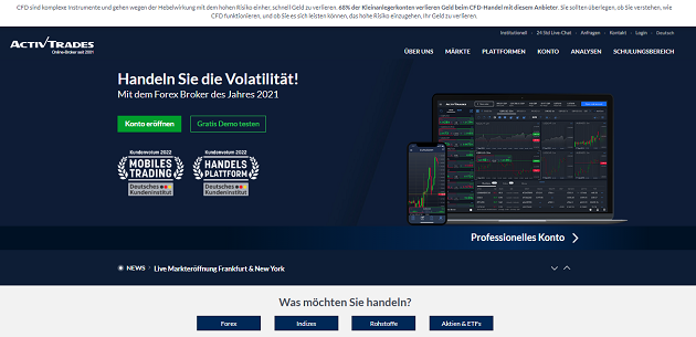 ActivTrades Erfahrungen