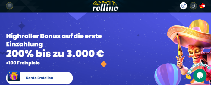 Bonus und Bonusbedingungen bei Rollino Casino