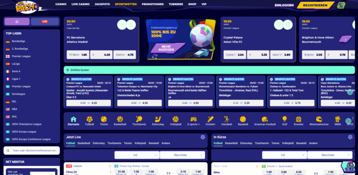 MrPacho Sportwettenplattform