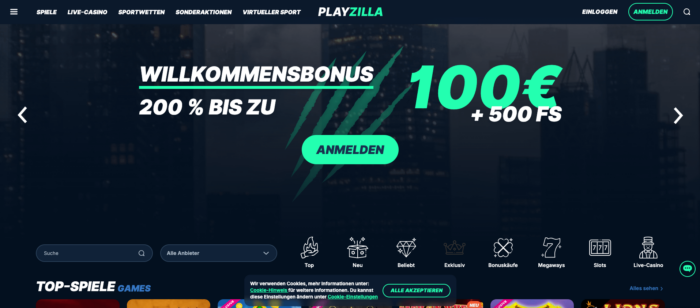 Playzilla Online Casino Bewertung