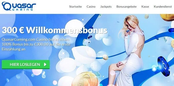 Attraktiver Neukundenbonus bis zu 200 Euro bei Quasar Games 