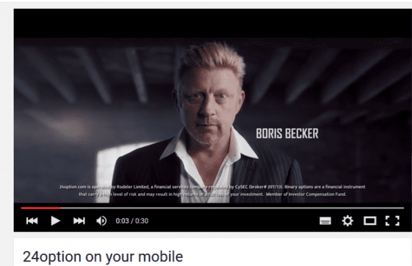 Video mobiles Trading mit Boris Becker
