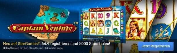 Stargames Neukundenbonus von 100 Prozent 