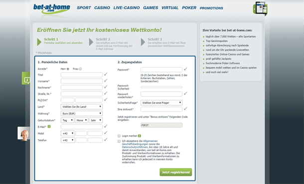 bet-at-home Neukundenbonus