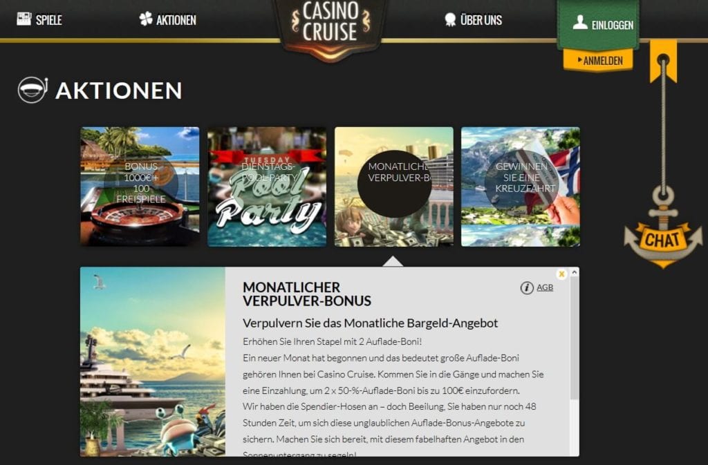 Screenshot Reload Bonus Casino Cruise