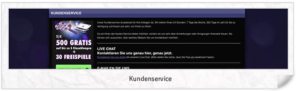 CrazyVegasCasino Erfahrungen: Guter Kundenservice