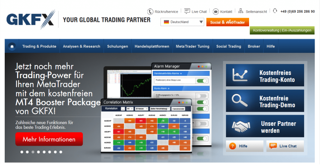 Das GKFX Booster Package überzeugt durch zahlreiche Vorteile