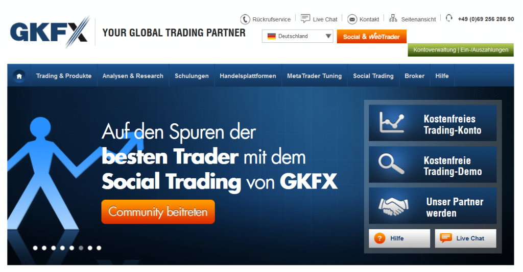 Bei GKFX Deutschland ist auch das Social Trading möglich