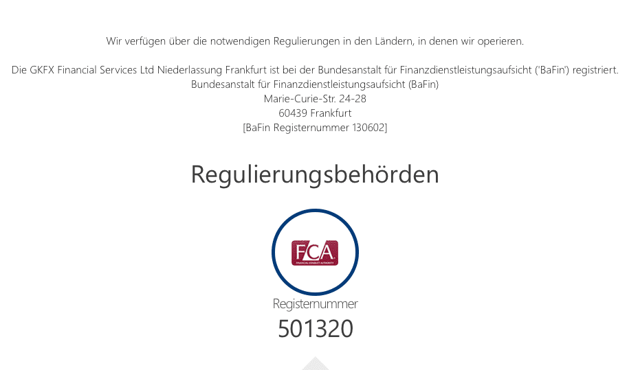 GKFX Regulierung