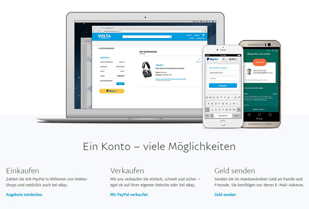 PayPal Zahlungsmethode seriöses Unternehmen