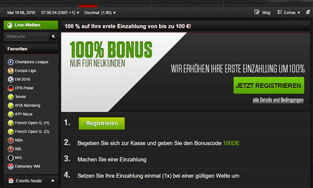 NetBet Neukundenbonus