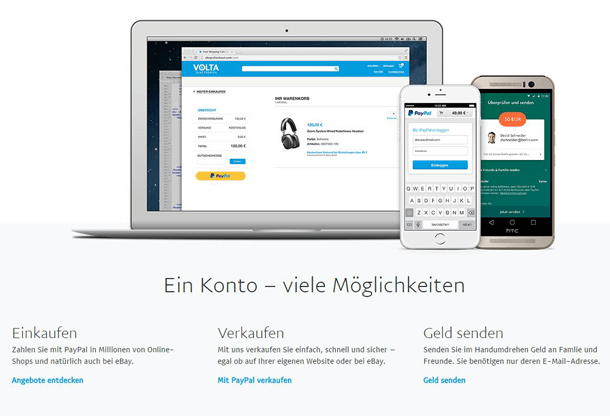 Einzahlungen PayPal Echtzeit