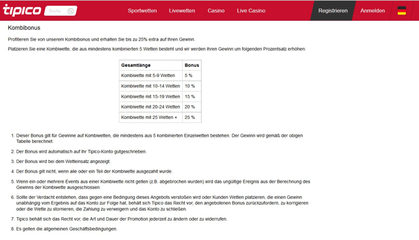 Screenshot Tipico Gutschein Bedingungen