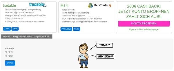 Valutrades Erfahrungen Handelsplattformen