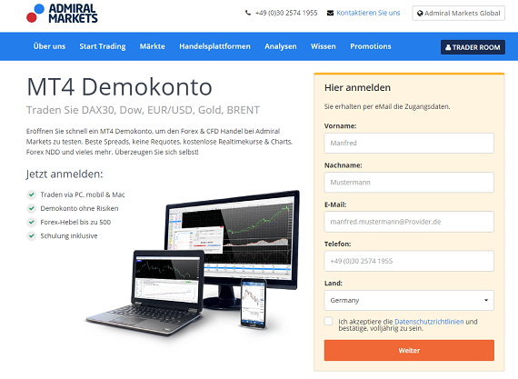Admiral Markets Demokonto Admiral Markets Demokonto