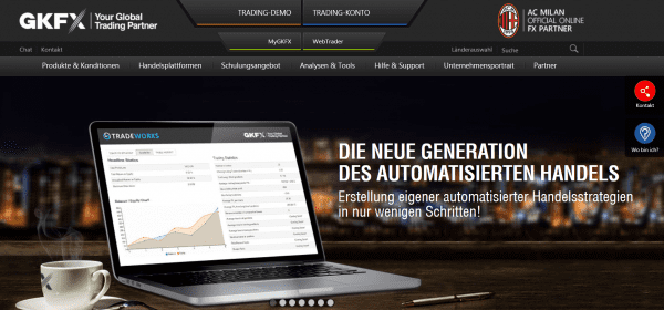 Automatisierte Handelsstrategien mit TradeWorks bei GKFX