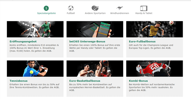 bet365 Bonusangebote