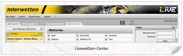 Interwetten Livescore Interwetten Livescore