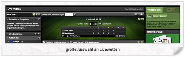 Ironbet Livewetten Center