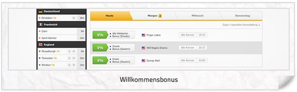 Racebet Bonus Angebot