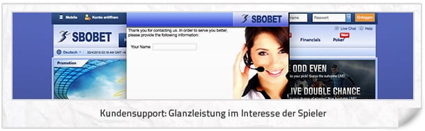 SBOBET Kundenkontakt und Hilfe