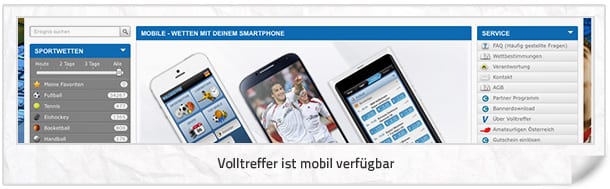 Das komplett Angebot ist auch mobil verfügbar